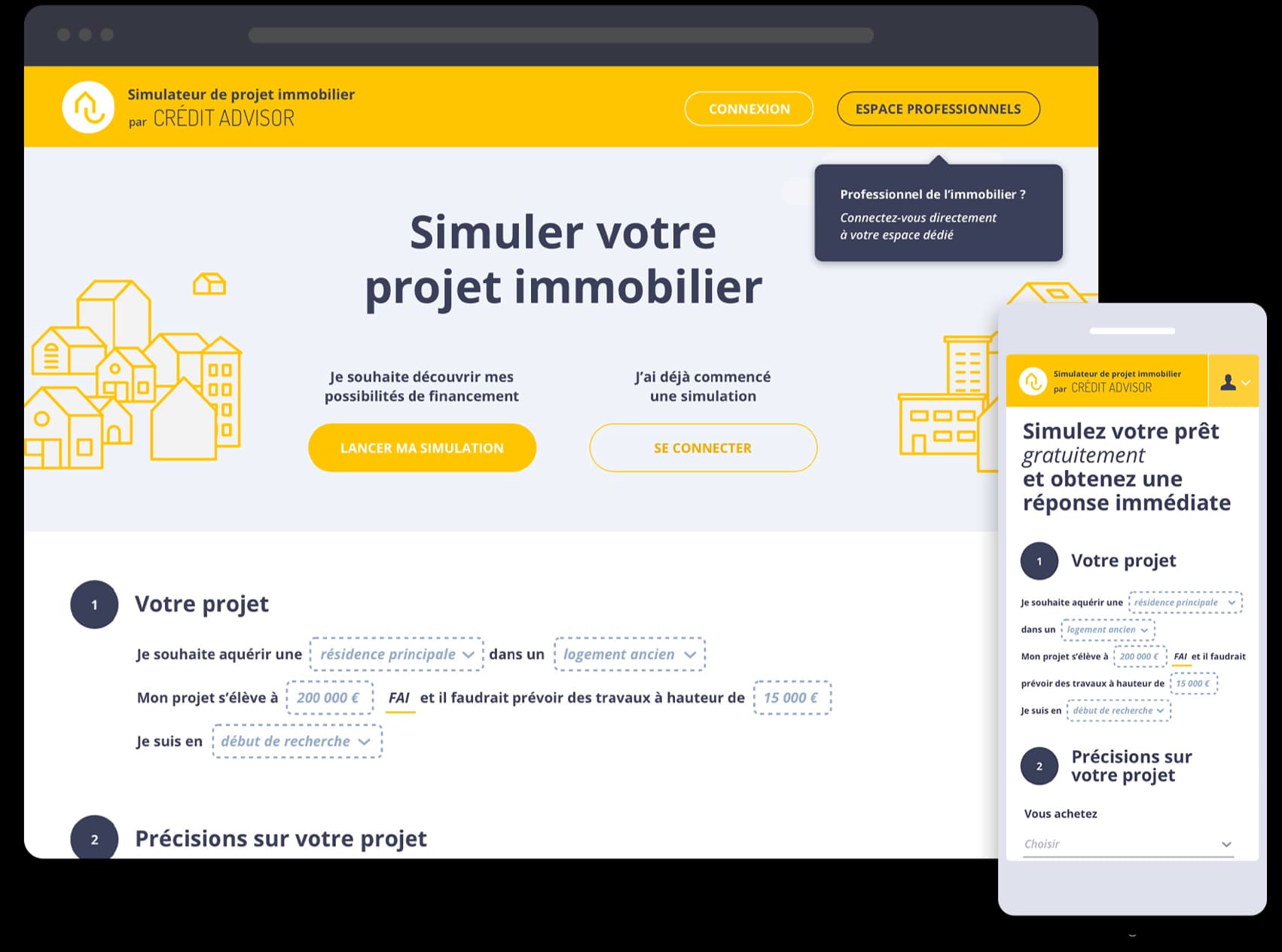 Credit Advisor — L'application en images