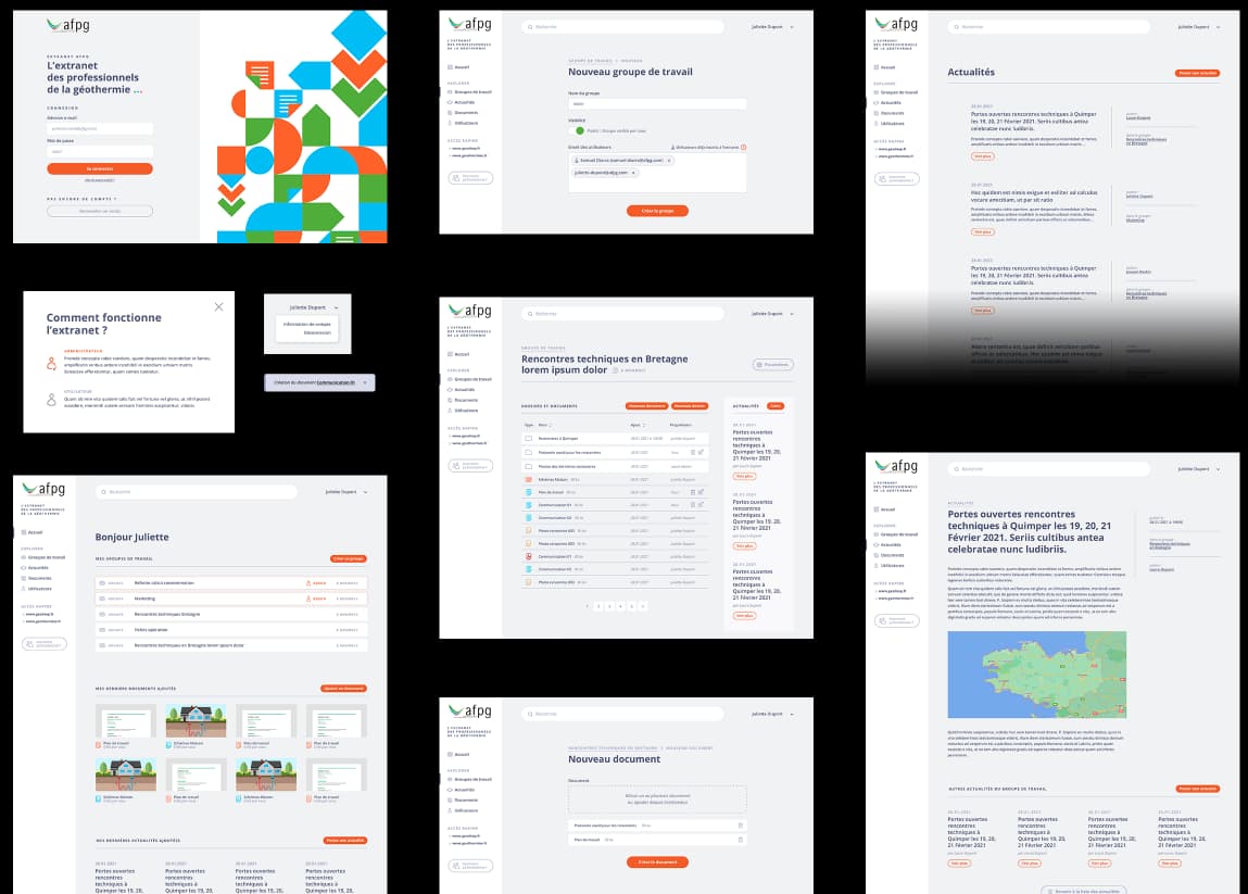 AFPG (Association Française des Professionnels de la Géothermie) — The application in pictures