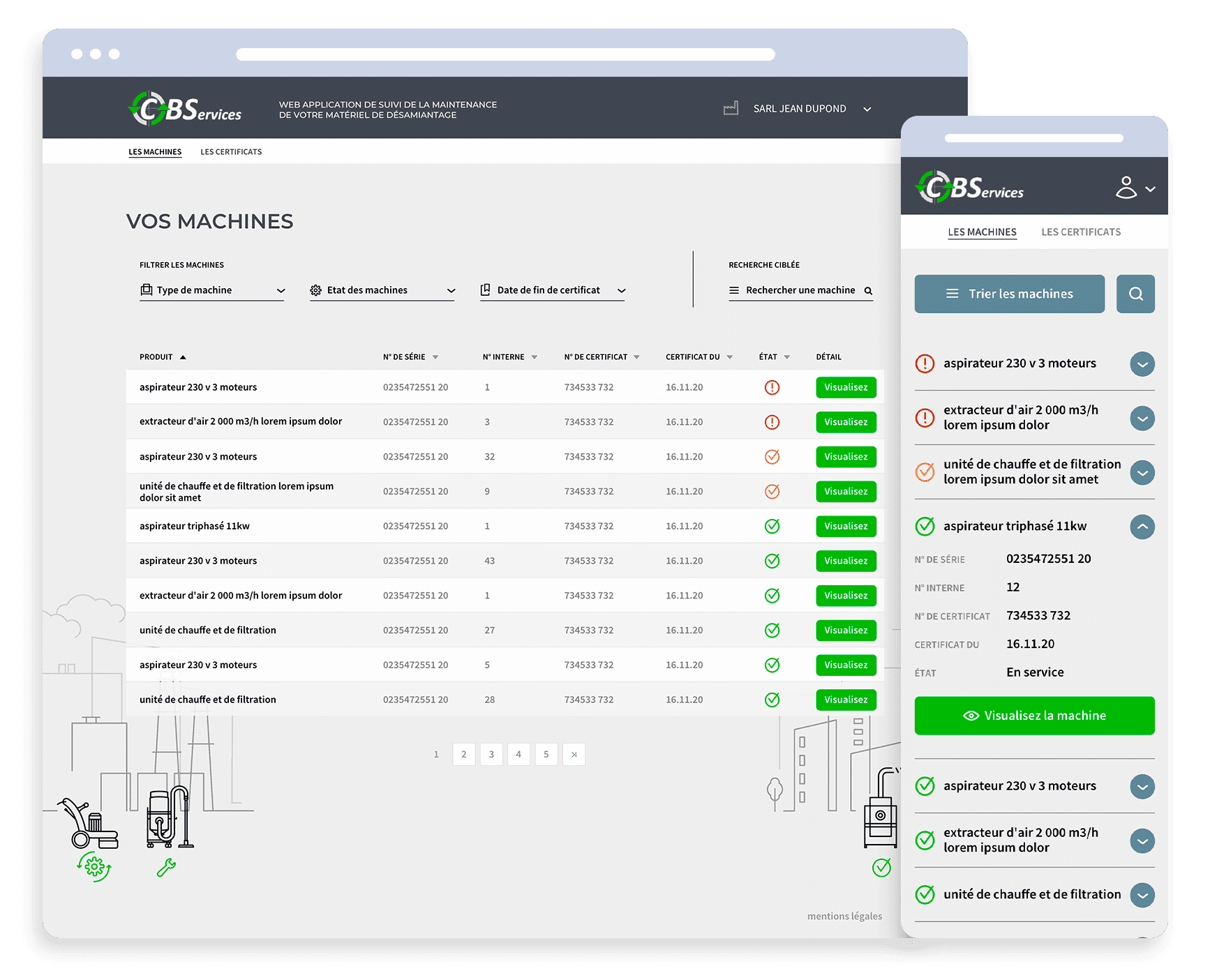 CBS — The application in pictures
