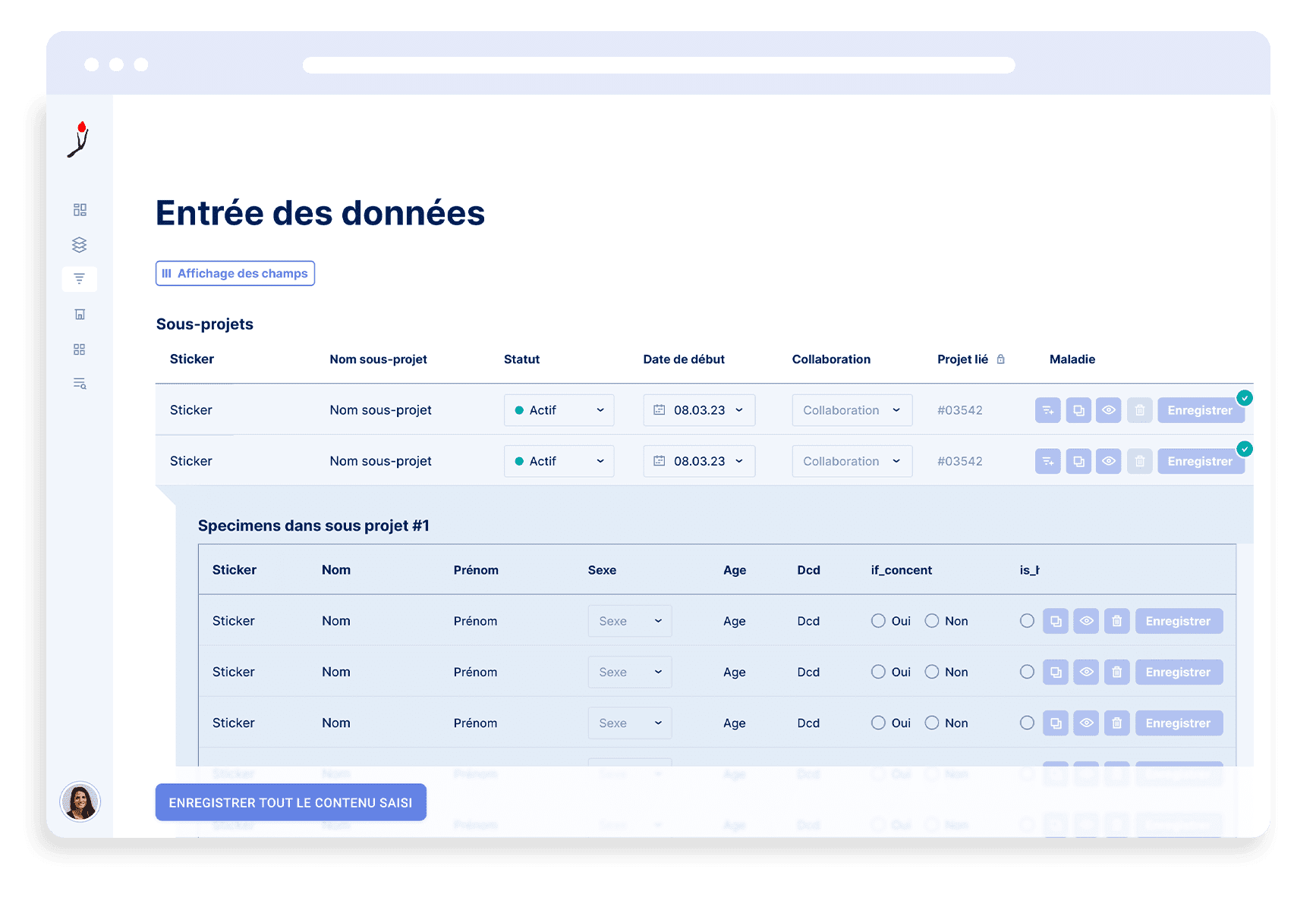 Genomax — L'application en images