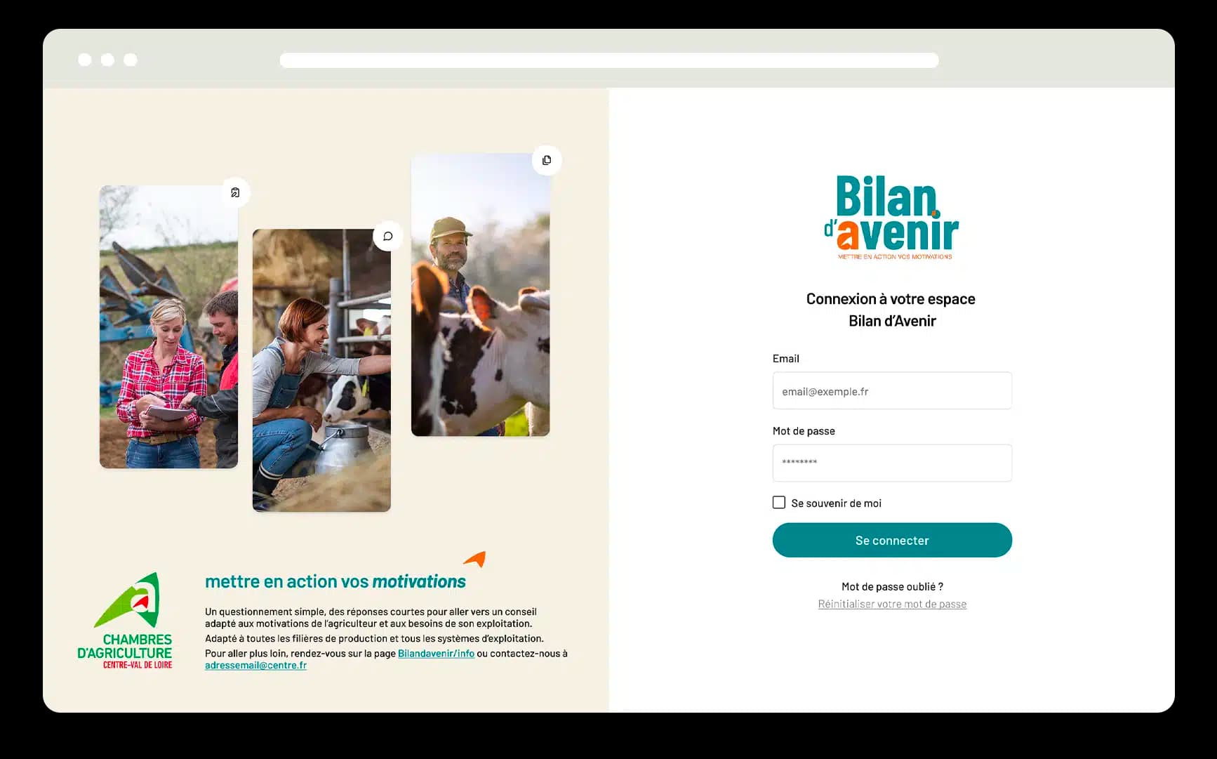 Chambre régionale d'agriculture Centre-Val de Loire — L'application en images